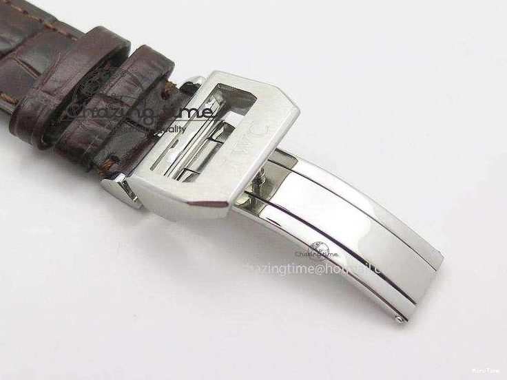 MIROTIME 0504 Pilot Chrono SS 3878 Gray Dial on Brown Leather Strap A Resilient 7395